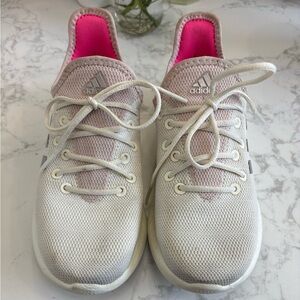 Adidas Cream and Pink Athletic Shoes